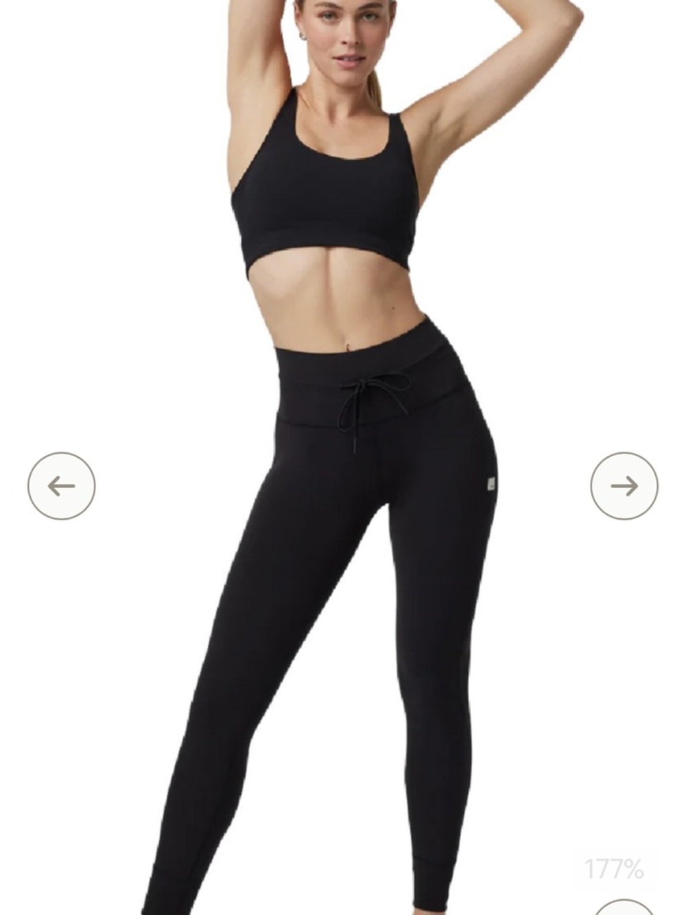 Vuori Black High-Rise Daily Leggings